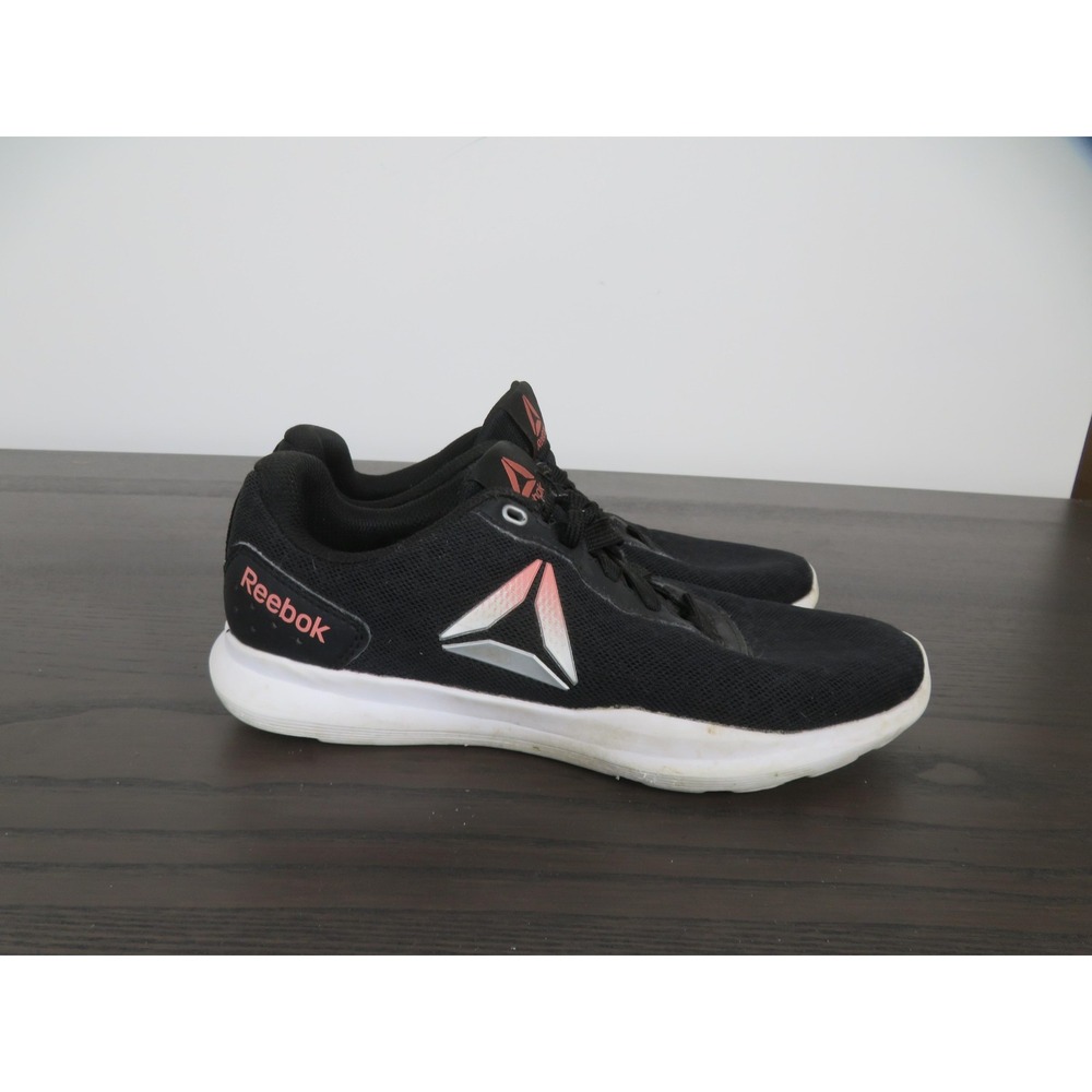 Reebok Shoes Womens 7.5 Black Running Sneakers Mesh Lightweight EH0605